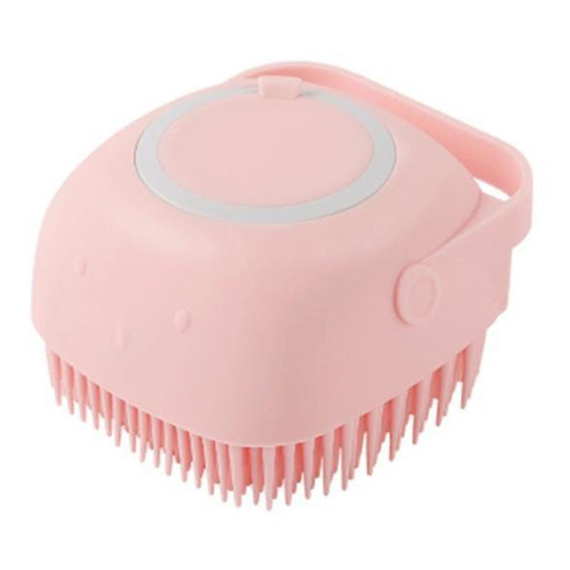 🧴 Silicone Pet Bath Brush –