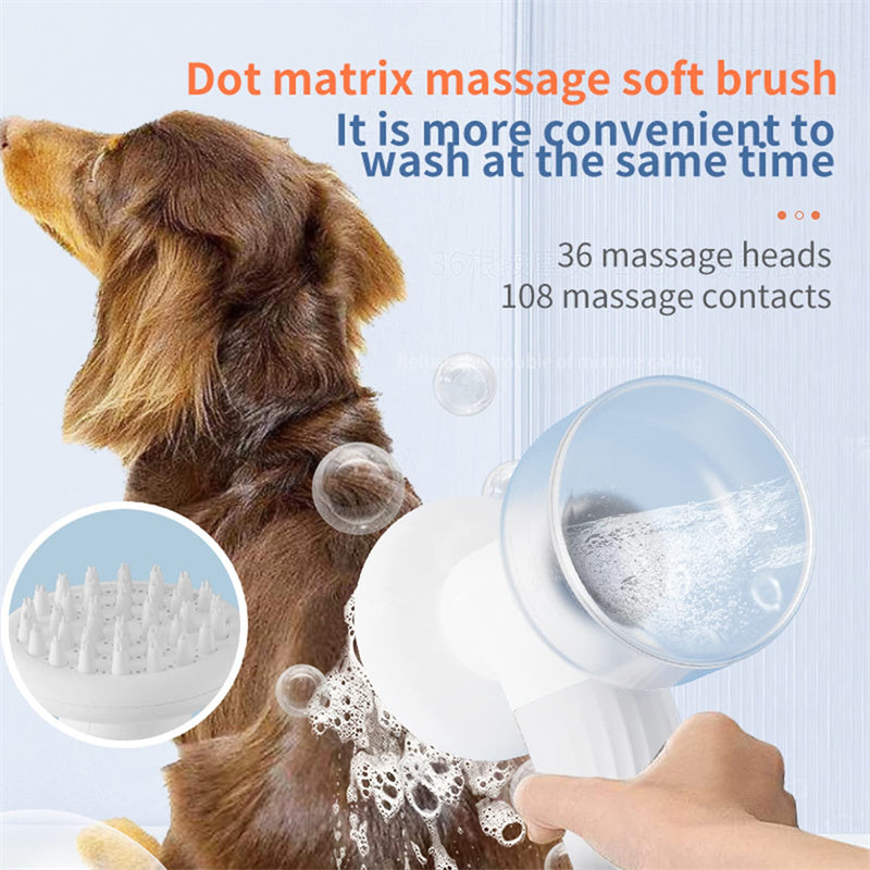 🧼 Automatic Foaming Pet Bath Brush