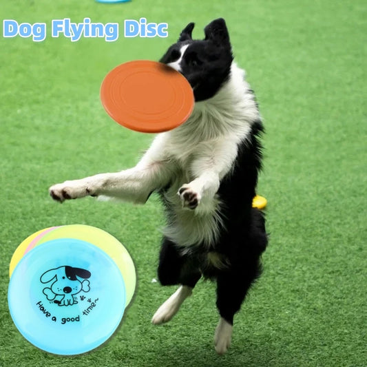 πΈ Silicone Flying Saucer Pet Toy β