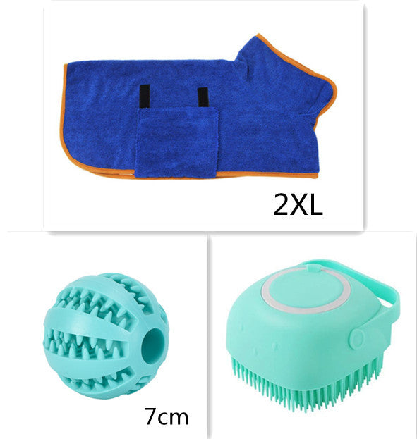 🧴 Silicone Pet Bath Brush –