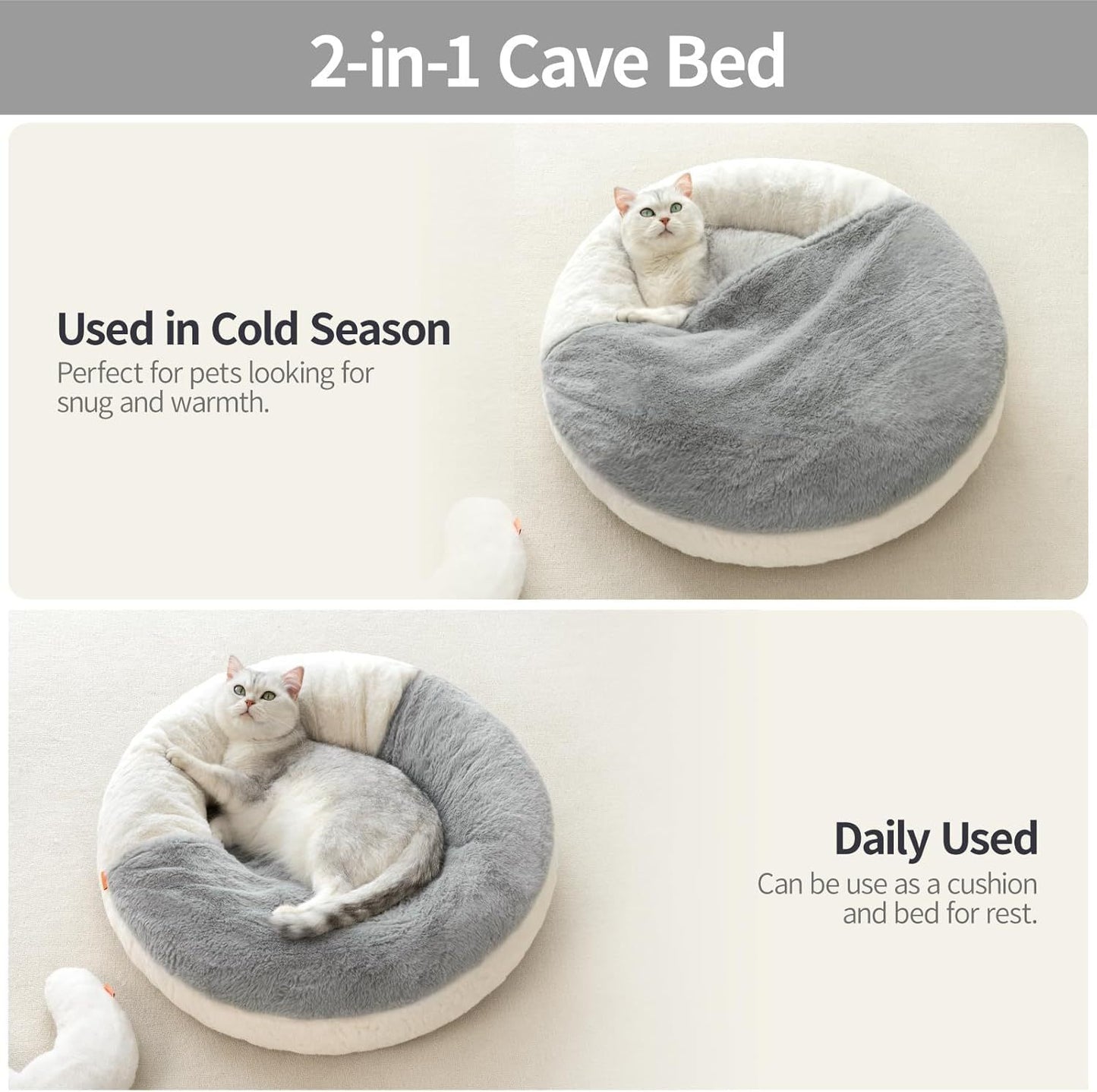 🐱 MEWOOFUN Hooded Cat Sofa Bed