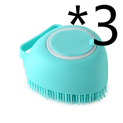 🧴 Silicone Pet Bath Brush –