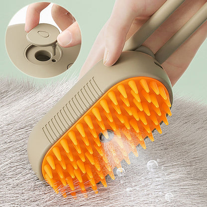 🐾 3-in-1 Electric Steam Pet Brush –