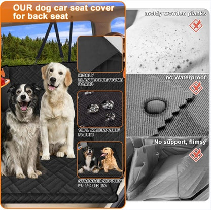 🚗 Dog Rear Seat Extension with Hard Bottom