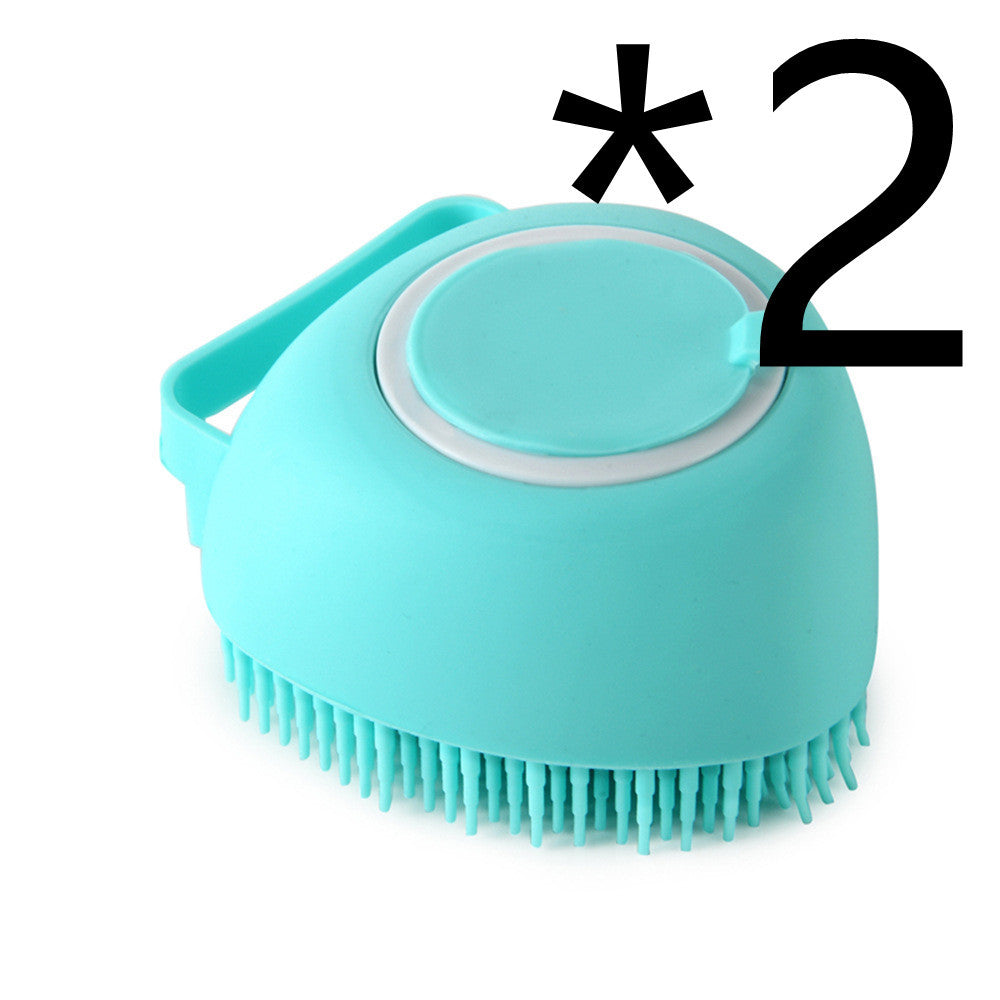 🧴 Silicone Pet Bath Brush –