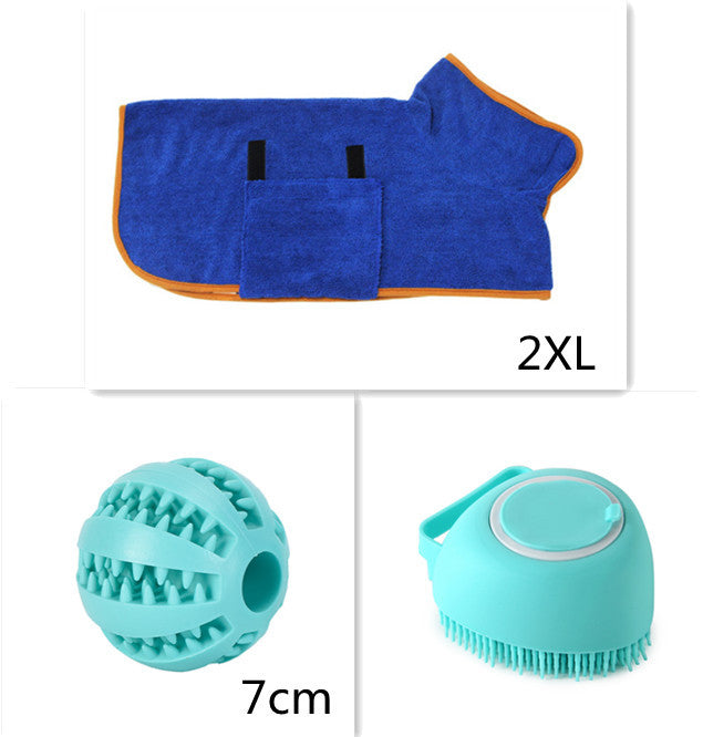 🧴 Silicone Pet Bath Brush –