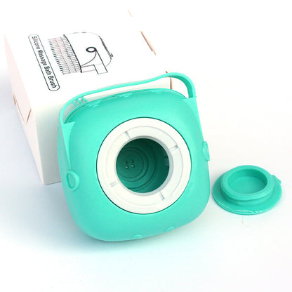 🧴 Silicone Pet Bath Brush –