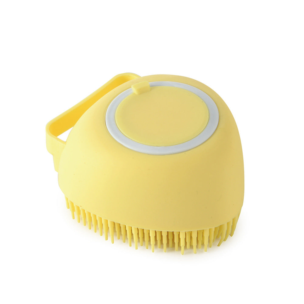 🧴 Silicone Pet Bath Brush –
