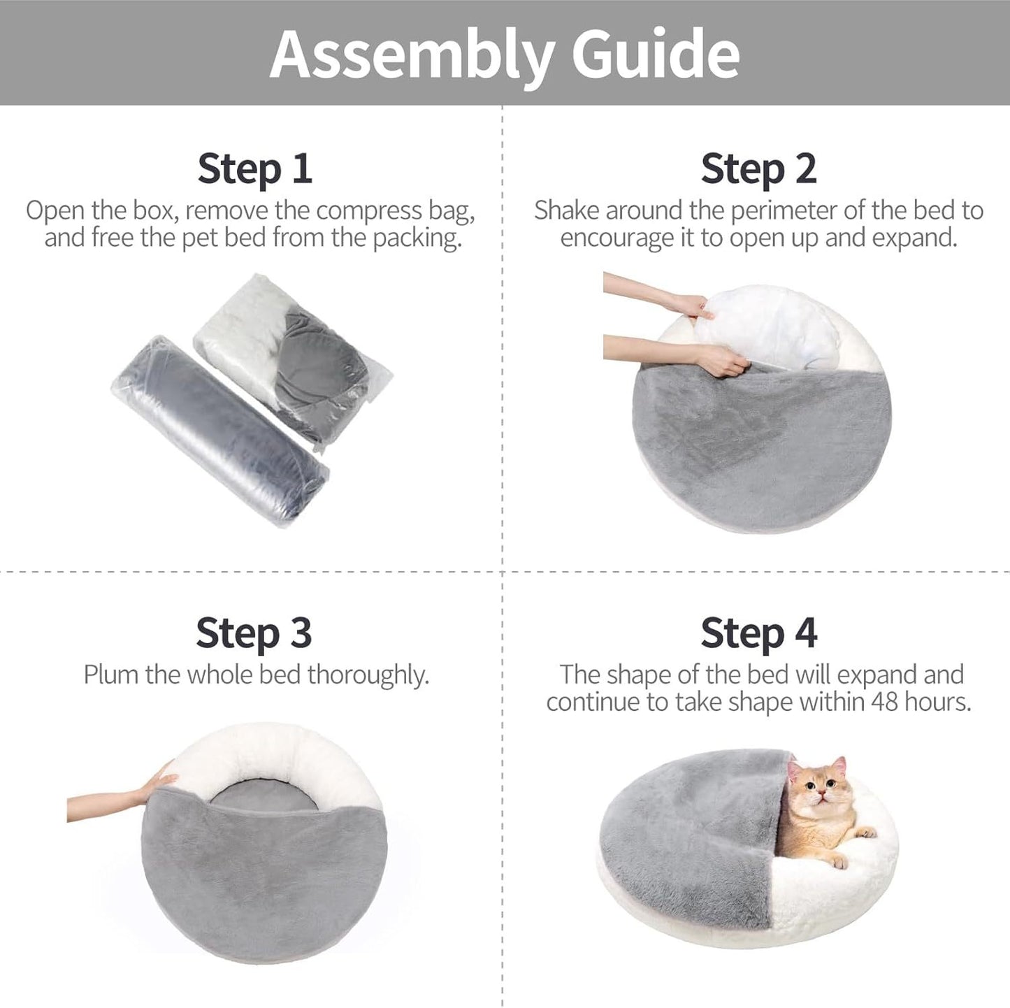🐱 MEWOOFUN Hooded Cat Sofa Bed