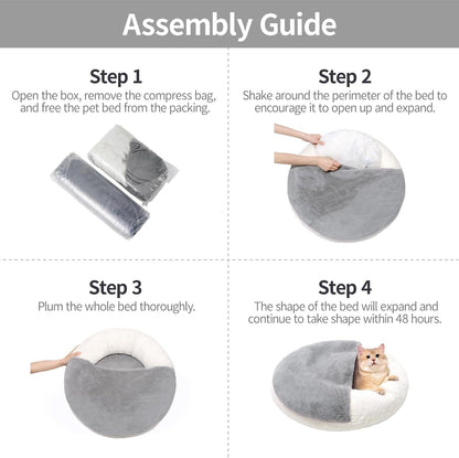 🐱 MEWOOFUN Hooded Cat Sofa Bed