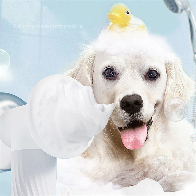 🧼 Automatic Foaming Pet Bath Brush