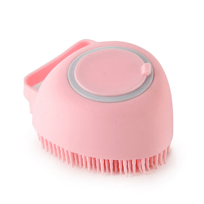 🧴 Silicone Pet Bath Brush –