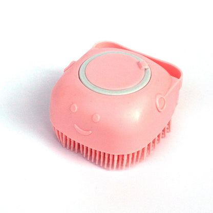 🧴 Silicone Pet Bath Brush –