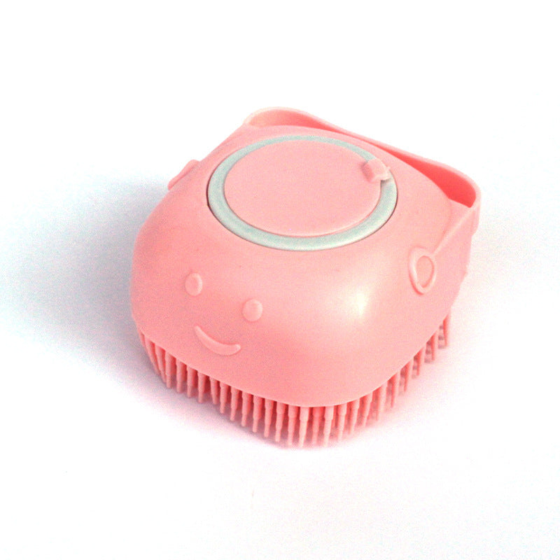 🧴 Silicone Pet Bath Brush –