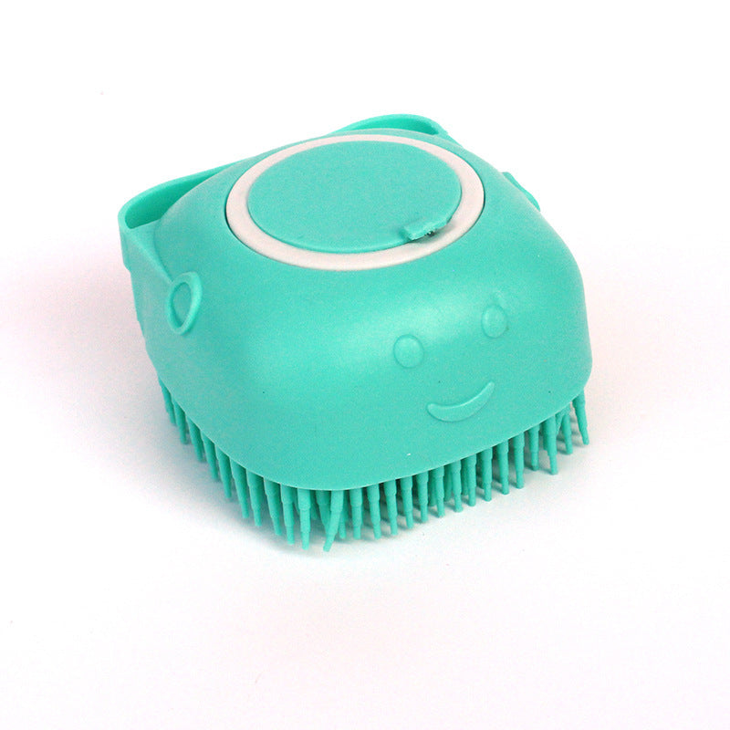 🧴 Silicone Pet Bath Brush –