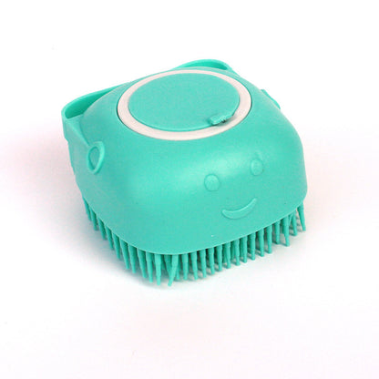 🧴 Silicone Pet Bath Brush –