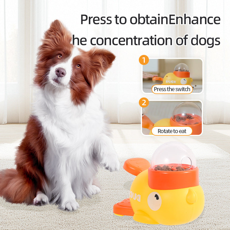 🐶 Dog Puzzle Feeder Toy – Cartoon Duck Treat Dispenser