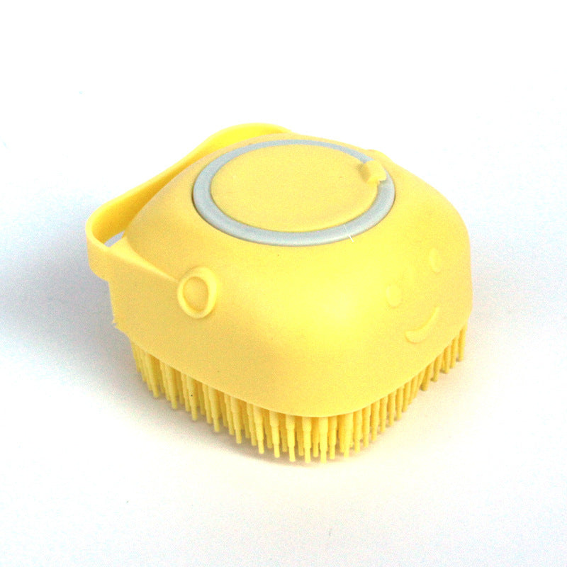🧴 Silicone Pet Bath Brush –
