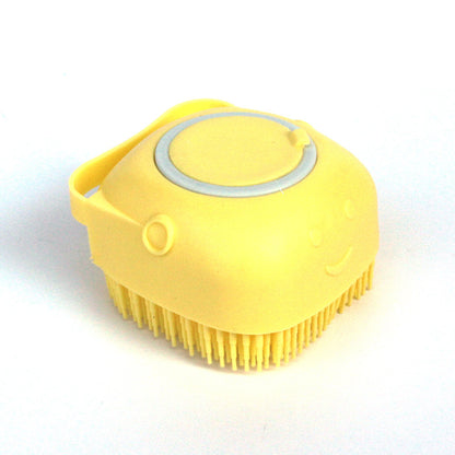 🧴 Silicone Pet Bath Brush –