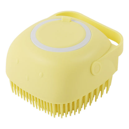 🧴 Silicone Pet Bath Brush –