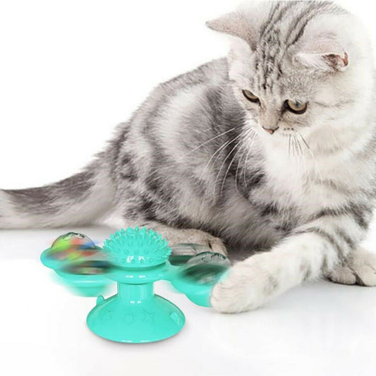 🌀 New Windmill Cat Toy –