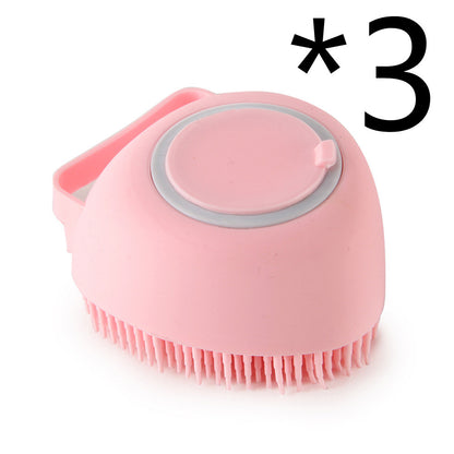 🧴 Silicone Pet Bath Brush –
