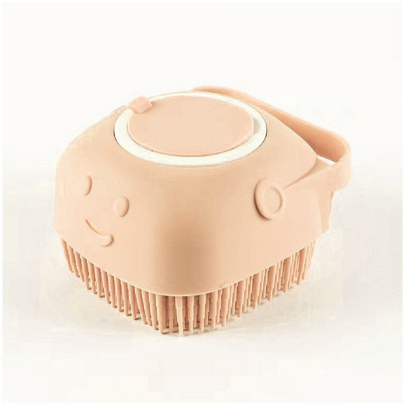 🧴 Silicone Pet Bath Brush –