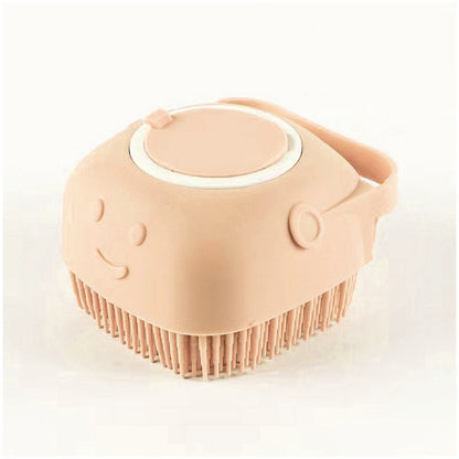 🧴 Silicone Pet Bath Brush –