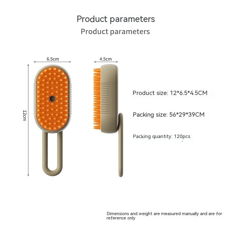 🐾 3-in-1 Electric Steam Pet Brush –
