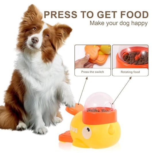 🐶 Dog Puzzle Feeder Toy – Cartoon Duck Treat Dispenser