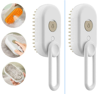 🐾 3-in-1 Electric Steam Pet Brush –