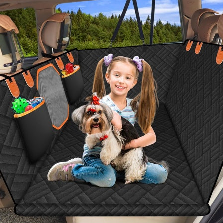 🚗 Dog Rear Seat Extension with Hard Bottom